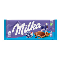 Chocolat Milkaa Européen Orli Crush Lait Alpin Délicieux Snacks au Chocolat aux Noisettes avec Biscuit et Noix Vente en Gros