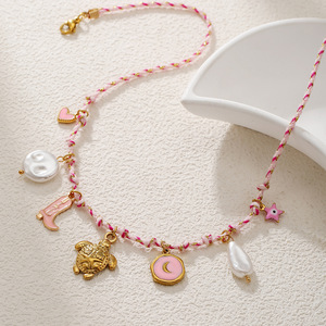 Collier en acier inoxydable inaltérable, style bohème, avec breloque plage, pour femme, idéal pour l'été – Meilleures ventes - Product Image 3