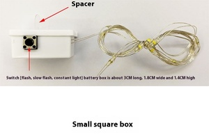 <span class=keywords><strong>Led</strong></span> chuỗi Lights nút pin Sao Nhấp Nháy Lights đối với giáng sinh bên trang trí lễ hội hộp quà tặng bánh bó hoa trang trí - Product Image 6
