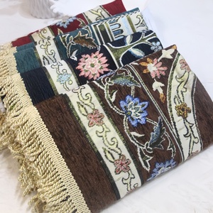 Manta Moderna de Chenilla Raschel con Estampado Fresco, Duradera, Antipilling, Portátil, para Todas las Estaciones, de Poliéster, para Uso Interior Islámico - Product Image 1