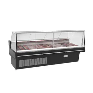 12Ft Remote Multi deck Open Chiller Supermarkt Kühlschrank Lebensmittel Display Cold Case Kühlschrank Chiller
