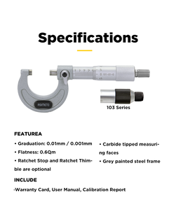 Buitenmicrometers 0-1 inch bereik 0,0001 inch digitale <span class=keywords><strong>micrometer</strong></span> prijs met dubbele ratelstop <span class=keywords><strong>micrometer</strong></span> meetinstrument - Product Image 3