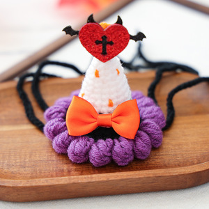 Accesorios para mascotas para perros y gatos pequeños, incluyendo gorros pequeños de punto con temática de Halloween, elegantes y adorables, y adornos para mascotas. - Product Image 4