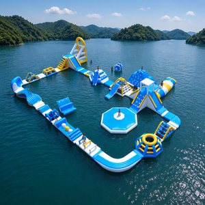 Nuevo Parque Acuático Inflable Leap con Circuito de Obstáculos Flotante, Atracción Recreativa Acuática para Todas las <span class=keywords><strong>Edades</strong></span> - Product Image 1