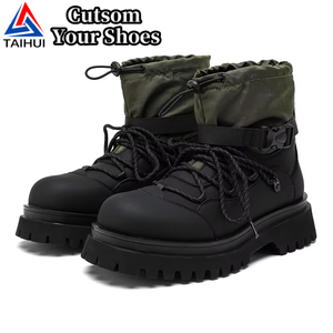 Botas Personalizadas Nuevas Botas Tácticas de Combate para Hombre Botas de Tobillo Transpirables con Cordones para Senderismo al Aire Libre Desierto Selva Zapatos Deportivos de Invierno - Product Image 1