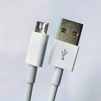 Câble de charge/données USB 2.0 Micro B mâle vers Micro A mâle avec gaine en PVC pour ordinateur, lecteur de codes-barres et écouteurs, logo OEM