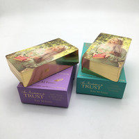 Cartes Oracle et Tarot de haute qualité en papier bleu 350g, imperméables, imprimées sur mesure en usine, en promotion