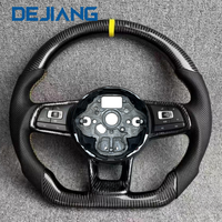 Volant en carbone forgé personnalisé avec LED, compatible avec Volkswagen ID7 ID3 VW MK8 Touareg Golf GTI R, accessoires intérieurs pour voitures de sport