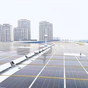 Paneles Solares BIPV de 540W 590W con 23% de Eficiencia, Totalmente Negros, de Media Celda, para Techos, Sistema de Energía de Alto Rendimiento Vland HBVT-380 - Product Image 2