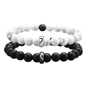 Pulseras de Cadena y Eslabones con Rosario Clásico de Santos Católicos Dazgirl para Parejas, Regalo Unisex - Product Image 1