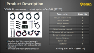 Quản lý kỹ thuật số 3g-h tùy chỉnh lệnh bằng giọng nói quản lý điều khiển không khí treo phổ quát - Product Image 2