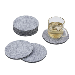 Wholesale Classic Eco-Friendly 5mm Round Nonwoven Felt Kitchen Serving <b>Sets</b> Drink Mats & Pads Coasters - Product Image 1