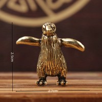 Figurines de pingouins en laiton, petites statues de pingouins pour la maison et le bureau