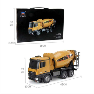 <span class=keywords><strong>Huina</strong></span> <span class=keywords><strong>1574</strong></span> Camión Mezclador de Concreto RC de Aleación a Escala 1/14 con 10 Canales, Camión Mezclador a Control Remoto, Coche RC para Construcción y Aficionados - Product Image 6