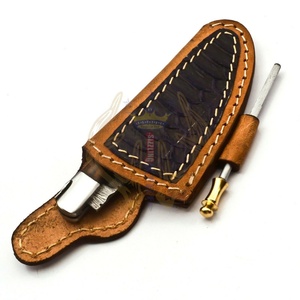 Manche en bois d'olivier gravé en Offre Spéciale noyau en acier damas complet 110 couches couteau damas de poche de camping - Product Image 6