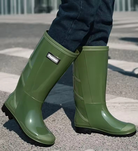 YL6054 Wholesale Fashion Knee-high Outdoor Safety Work PVC Waterproof <strong>Wellington</strong> Rain <strong>Boots</strong> <strong>Boots</strong> for <strong>Men</strong> - Product Image 5