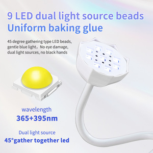 Lámpara de Uñas de Escritorio BM19 Lotus de 3W, Secado Rápido, Sin Ennegrecimiento, Activación por Sensor, Curado de Puntas de Uñas, Esmalte de Uñas en Gel, Terapia de Luz UV - Product Image 2