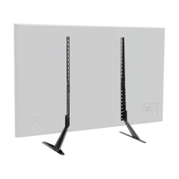 Soporte de TV Universal Económico con Ajuste de Altura, Base de Mesa de 2 Patas para Televisores de 55, 60, 65, 70 y 75 Pulgadas