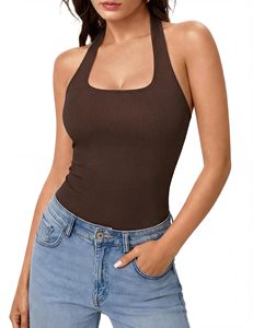 Polka Dot Spaghetti Strap Cami | Women's Slim Fit Sleeveless Tank <b>Top</b> - Product Image 4