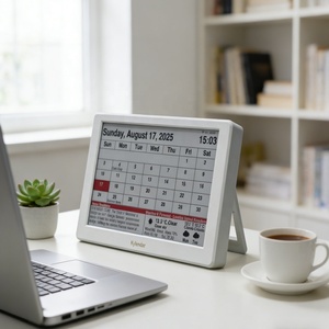 Calendrier numérique intelligent WiFi E-Paper 7 pouces, tableau <span class=keywords><strong>de</strong></span> bord numérique, synchronisation <span class=keywords><strong>Google</strong></span> Calendar, affichage rechargeable, organisateur pour la maison et le bureau - Product Image 2