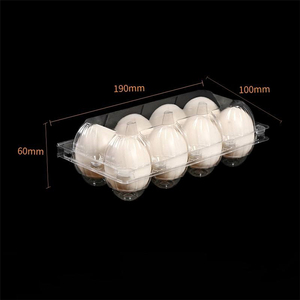 Wholesale <b>Plastic</b> Egg Tray 30 Holes <b>Clear</b> Disposable Blister Chicken Egg Box Multi Size 4-20 Cells Factory Supply - Product Image 1