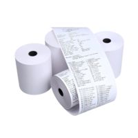 Rouleau de papier thermique de haute qualité 80x80 mm 48 g/m² sans BPA pour tickets de parking, TPV et reçus de guichet automatique