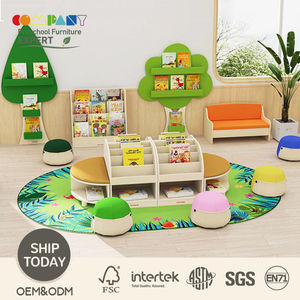 Meubles Montessori en bois modernes pour l'école maternelle, coin lecture, bibliothèque pour la maternelle, la garderie, la salle de classe - Product Image 1