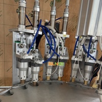 Machine d'assemblage de bouchons avec silicone de repassage pour bouteilles