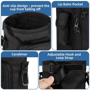 <b>Water</b> <b>Bottle</b> <b>Carrier</b> Bag <b>with</b> Phone Pocket for Stanley IceFlow 40/64oz Tumbler Insulated <b>Water</b> <b>Bottle</b> Holder Pouch <b>with</b> <b>Strap</b> - Product Image 6