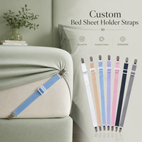 Sangles de maintien ajustables en métal écologique pour draps, attaches pour draps-housses, bretelles, sangles pour textiles de maison, sacs et chaussures