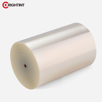 Membrane adhésive acrylique imperméable et rouleau de papier autocollant BOPP et vinyle pour étiquettes de bouteilles transparentes (épaisseur 50 MIC)