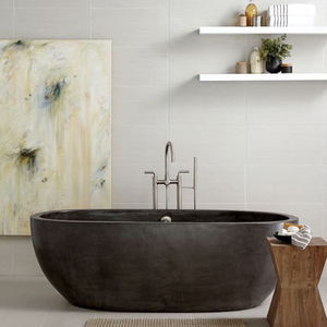 중국 공급 직접 좋은 표면 욕조 블랙 럭셔리 스톤 욕조 D & Z - Product Image 2
