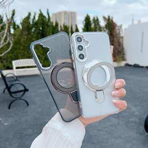 เคสโทรศัพท์มือถือสำหรับ <span class=keywords><strong>Samsung</strong></span> A52/52/52/<span class=keywords><strong>54</strong></span>/55/56ขาตั้งแหวนโลหะแวววาวแวววาวโปร่งใสโลโก้ที่กำหนดเอง - Product Image 5