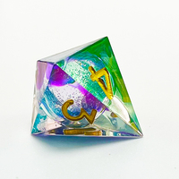 Set dadu dnd inti cair Electroplate set untuk d & d hadiah inti cairan dadu dnd Natal untuk set dadu d dan d resin hadiah dnd