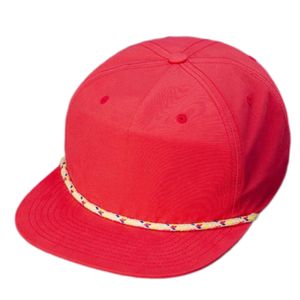 Sombreros de nailon con Cierre trasero para <span class=keywords><strong>hombre</strong></span>, gorra personalizada de 5 paneles, sin estructura, reciclada, con cuerda, color blanco - Product Image 6