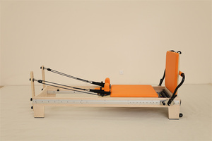 HUAVIGOR Reformer Pilates en Bois d'Érable Entièrement Réglable - Lit d'entraînement pour le renforcement du tronc, idéal pour <span class=keywords><strong>la</strong></span> maison et le studio, améliore <span class=keywords><strong>la</strong></span> force et l'équilibre - Product Image 2