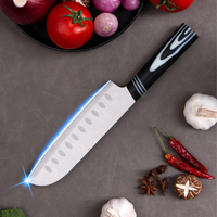 Groothandelsleverancier Santoku-mes 7 inch, bulkmarkt, keukenbestelling, scherp snijgereedschap, dagelijks gebruik.