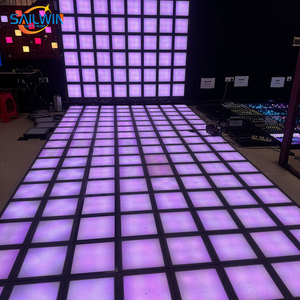 Piso interactivo LED de 30x30cm con superrejilla de píxeles para juegos de <span class=keywords><strong>escape</strong></span>, team building y sala de juegos de baile, tipo Lava Game, para activar el suelo. - Product Image 1