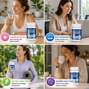Shecome Personalizado con Resveratrol, NAD, Berberina, Ácido Hialurónico, Biotina y Péptidos de Colágeno de Uva para la Salud del Cabello, la Piel, las Uñas y las Articulaciones - Product Image 5
