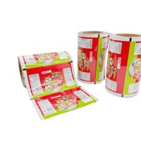 Op maat gedrukte aluminiumfolie gelamineerde plastic filmrol voor huisdierenvoer babyvoeding verpakkingszak OEM flexibele verpakking