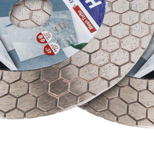 Lưỡi cưa kim cương ép nóng HERZO 125mm 5 inch, đường kính trục 22.23mm, phủ UV, dùng cho máy mài góc, cắt gạch - Product Image 4