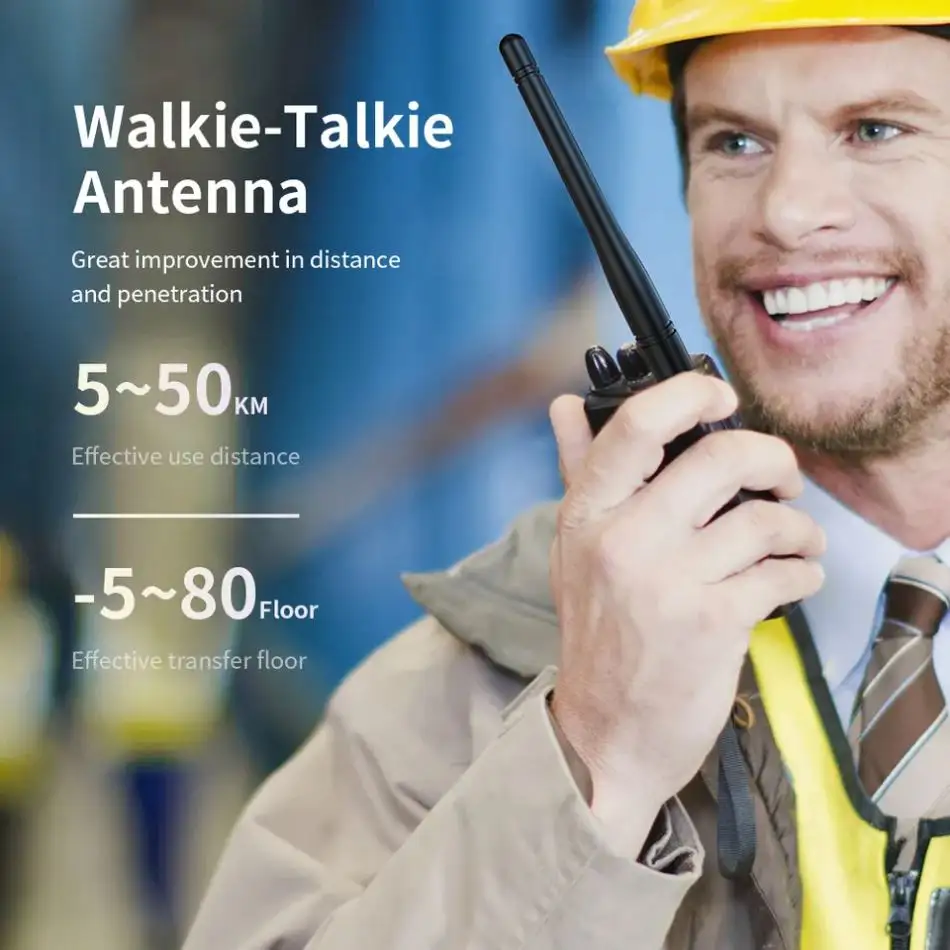 Yüksek kazanç bükülebilir kırbaç Dual Band VHF/UHF Dual Band mobil radyo el walkie-talkie anten