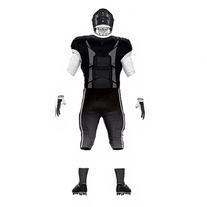 Personnaliser des uniformes de football américain de haute qualité 100% polyester à manches courtes respirants Nouveaux uniformes personnalisés - Product Image 1