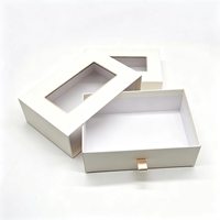 Boîte à tiroir coulissant personnalisée haut de gamme, imprimée, avec papier doré, pour emballage cadeau de gâteaux, pâtisseries, desserts, chocolats et aliments