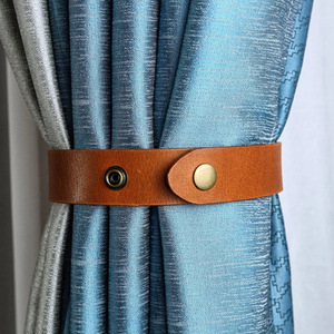 Sujetadores de cortinas modernos minimalistas de cuero PU, adecuados para uso doméstico y hotelero, cordones decorativos para cortinas, creativos sujetadores de cortinas. - Product Image 4
