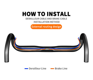 <span class=keywords><strong>Manillar</strong></span> de Bicicleta de <span class=keywords><strong>Carretera</strong></span> TOSEEK, 31.8mm*400/420/440mm, <span class=keywords><strong>Manillar</strong></span> Aerodinámico Negro Mate, Fibra de Carbono Completa, <span class=keywords><strong>Manillar</strong></span> para Bicicleta de Gravel, OEM ODM - Product Image 3