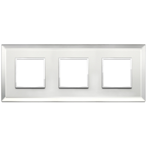 Plate 6M 2+2+2 Int71 Ice Silver Wall <b>Switch</b> 27.1 Cm Length 11.4 Cm Width 3.2 Cm Height - Product Image 1