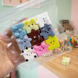 Cubo de Descompresión Kawaii Taba, Juguete Antiestrés de Silicona, Rompecabezas de Animales Lindos Tipo Mochi para Mayores de 14 Años - Product Image 3