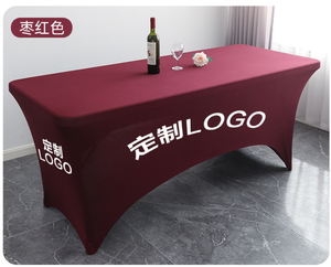 Biểu Tượng Tùy Chỉnh Căng Bảng Bìa 6ft 30 + Màu Sắc Polyester Được Trang Bị Spandex Căng Khăn Trải Bàn Mở Trở Lại - Product Image 4