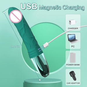 Vibratore di Alta Qualità con 12 Modalità di Vibrazione per Donne, Dildo con <span class=keywords><strong>Ricarica</strong></span> Magnetica e Schermo LCD, Giocattoli Sessuali per Donne - Product Image 4
